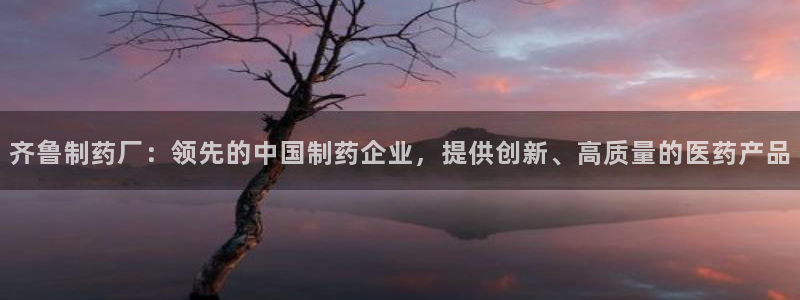 九游会老哥俱乐部：齐鲁制药厂：领先的中国制药企业，提供创新、高质量的医药产品