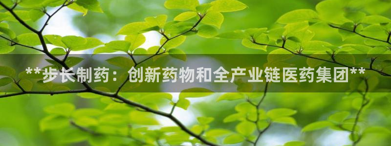 九游会老哥俱乐部必备的交流社区：**步长制药：创新药物和全产业链医药集团**