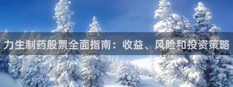 九游会老哥俱乐部官方网站：力生制药股票全面指南：收益、风险和投资策略