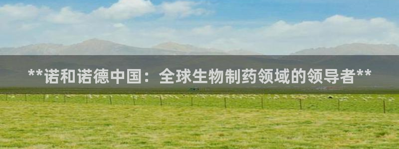 ag九游会老哥：**诺和诺德中国：全球生物制药领域的领导者**