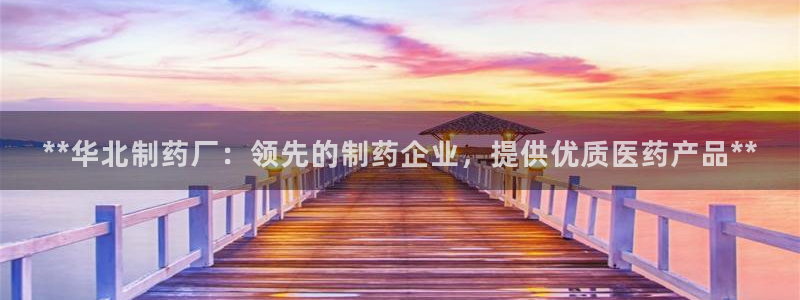 九游会老哥必备的交流社区：**华北制药厂：领先的制药企业，提供优质医药产品**